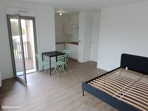 Grand studio avec terrasse/balcon  meublé  bail 1 an  pking