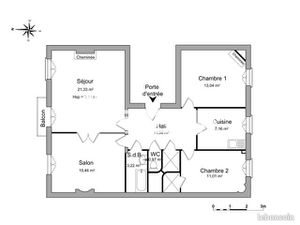 Appartement 4 pièces 83 m²