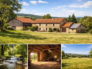 Maison avec terrain et nombreuses dépendances