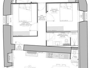 À LOUER – T4 rénové – Villeneuve-de-Berg (centre)