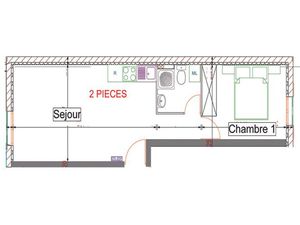 2 PIECES ETAT NEUF +PARK – VAUJOURS -Fibre- 739 CC