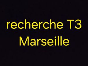 Recherche d'un T3 à Marseille