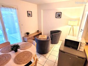 Studio meublé - terrasse - plein centre ville