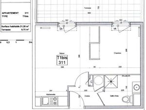 Appartement 2 pièces 31 m²