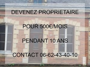 Maison avec travaux en prêt vendeur 500 euros /mois