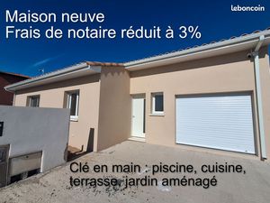 Maison Plain pied - piscine - frais notaire 3%