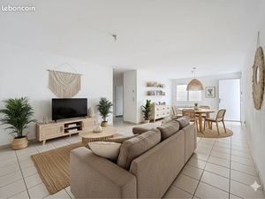 Maison plain pied merignac 3 ch avec garage et jardin