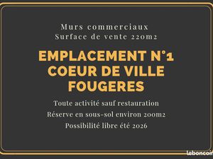 Murs commerciaux + droit au bail