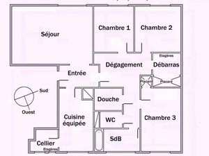 Location F4 rénové St Cyr l'Ecole (78)