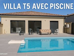 Villa T5 de 125 m² avec Piscine – Plain-pied – 3 Parkings – Saïx (81710)