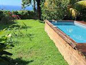 Morne vert villa f5 avec piscine dans un cadre magnifique avec vue mer