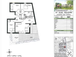 Appartement 4 pièces Champs Sur Marne