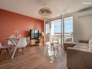 T2 meublé centre ville - balcon parking climatisation