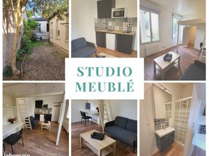 Centre ville  Studio Meublé avec extérieur  proche gare  libre de suite