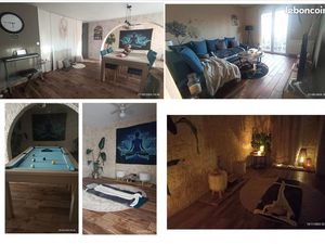 Maison 125m2 4ch 2sdb dont dependance intimiste 35m2 double terrasse jardin 600m2 au calme