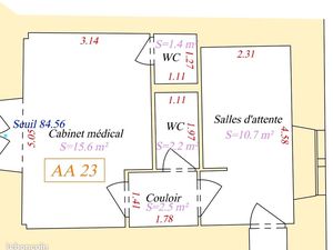 Cabinet pour profession liberal centrée caveirac