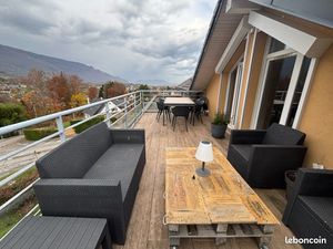 Appartement T2 toit terrasse vue lac