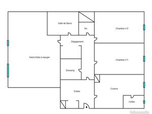 Appartement 3 pièces 87 m²