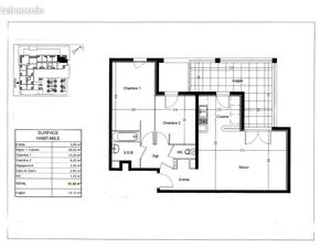 T3 Hôpitaux-Facultés Malbosc / 62 m² / Face au domaine D'ô et tramway au pied de l'immeubl