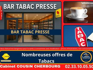 Fonds de commerce bar  tabac  presse 120 m²