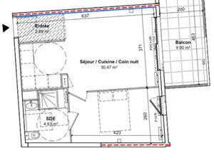 Beat T2 récent avec terrasse OVALIE