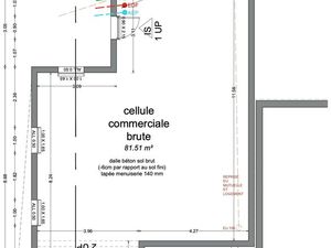 Location d’un local professionnel brut (Cellule Neuve) à Mauzé-Sur-Le-Mignon place de l’Eg