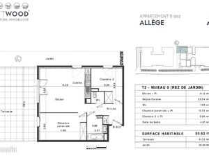 Appartement 3 pièces 59 m²