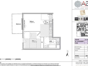 Appartement 2 pièces 40 m²