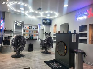 Salon de coiffure barber mur +fonds de commerce