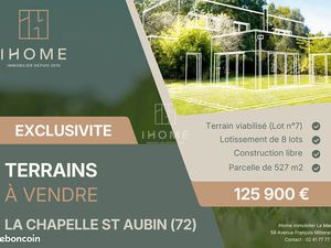 Terrain 527 m² LA CHAPELLE SAINT AUBIN
