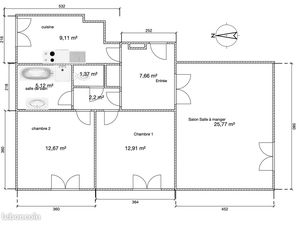 Appartement T3 Porte Océane