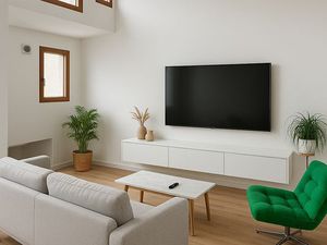 Lunel Centre – Beau T2 duplex refait à neuf  climatisé & très lumineux – Disponible à part