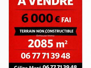 Terrain 5 pièces 2085 m²