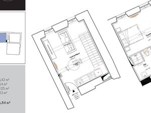 Appartement refait à neuf deux pièces duplex
