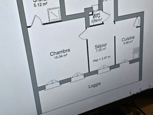 T2 meublé 38M2 + extérieur 15m2