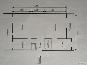 Orléans - Bureaux à louer - 98 m²