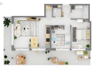 Appartement 3 pièces 60 m²