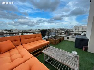 ? T3 meublé 67 m² – Terrasse vue dégagée – Hyper-centre Joué-lès-Tours – 2 parkings