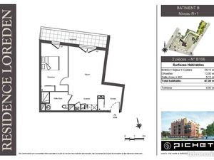 Appartement 2 pièces 47 m²