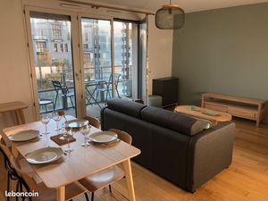 Appartement 2 pièces meublé avec loggia et box - Confluence - Vue Saône et jardin