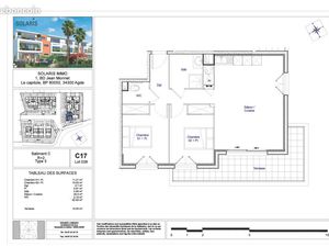 LE GRAU D’AGDE – Résidence SOLARIS – Appartement T3 au 2ème et dernier étage - LIBRE EN JA