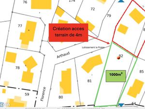 Terrain 1000 m² Lacanau