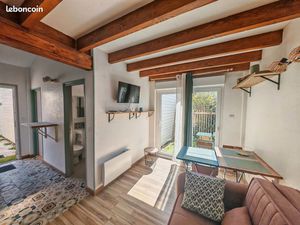 Meublé 20m2 + mezzanine 10m2 quartier Beaulieu avec Terrasse - Proche Fac et écoles - Libr