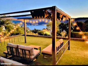 2 pieces meublé garage terrasse vue lac