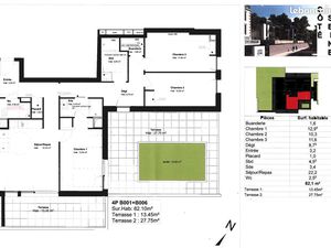 Appartement 4 pièces 82 m²