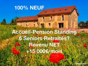 200m2 PERSO +300m2 ACCUEIL-PENSION STANDING 6 SENIORS Retraités?...