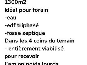 Terrain non constructible pour caravane