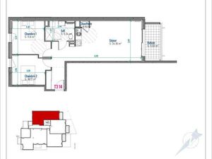 Appartement 3 pièces 62 m²