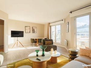 Appartement meublé 80 m² avec terrasses & vue Tour Eiffel – Bail mobilité – Boulogne-Billa