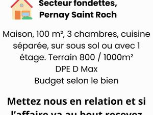 Cherche maison familliale a vendre à Fondettes